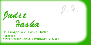 judit haska business card